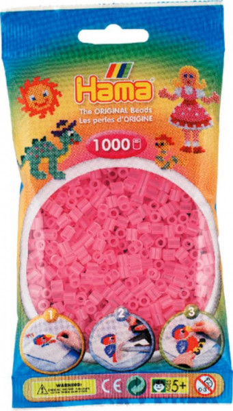 Dan Import | HAMA Bügelperlen Midi - Transparent Pink 1000 Perlen