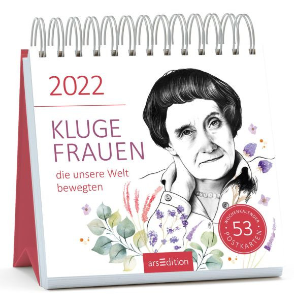 arsEdition | Postkartenkalender Kluge Frauen 2022 | 