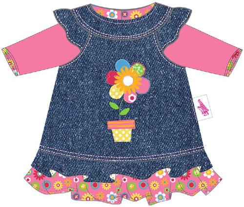 Zapf | Dolly Moda Jeanskleid, Gr. 38-46cm | 870006