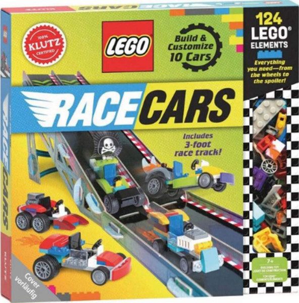 Panini Verlags GmbH |LEGO - Rennautos: Geschenkset mit 10 Modellen, Buch, 124 LEGO Elementen und einer stabilen Rennstrecke | 338/04207