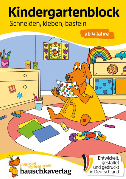 Hauschka Verlag | Kindergartenblock ab 4 Jahre - Schneiden, kleben, basteln | Maier, Ulrike