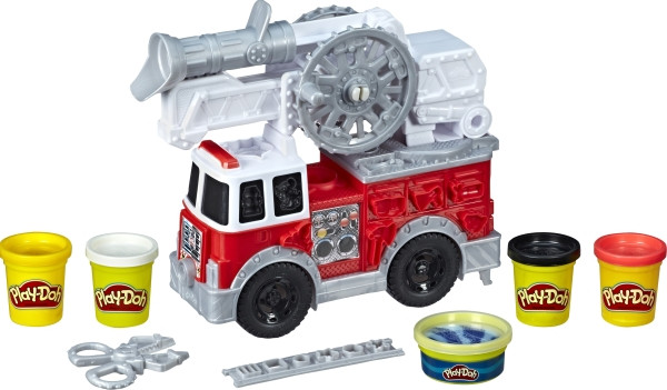 Hasbro | Play-Doh Wheels Feuerwehrauto | mit 5 Dosen Play-Doh | E6103EU4