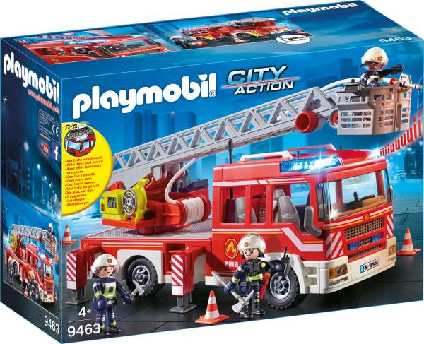 PLAYMOBIL® City Action | Feuerwehr-Leiterfahrzeug | 9463