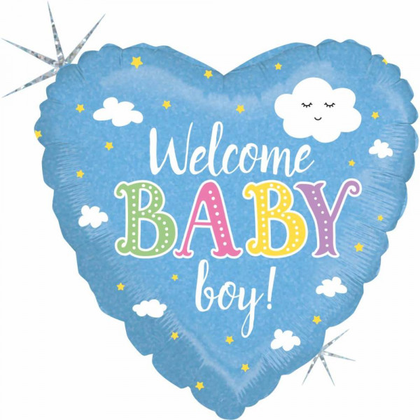 Karaloon | Folienballon Welcome Baby Boy