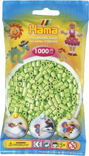 Dan Import | HAMA Perlen pastell grün 1.000Stück | 207-47