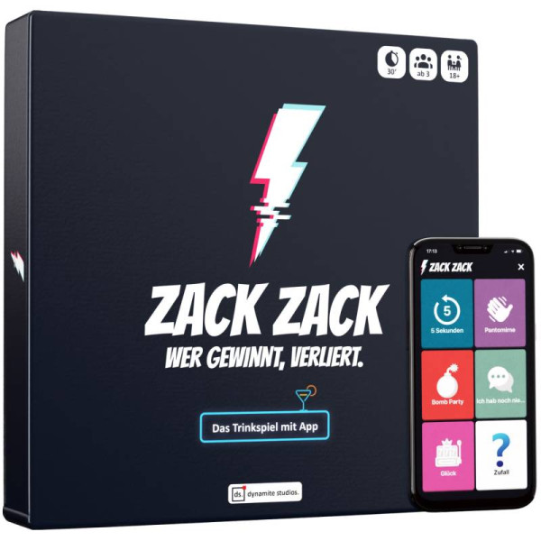 Dynamite Studios | Zack Zack - Wer gewinnt, verliert | Das Trinkspiel mit App