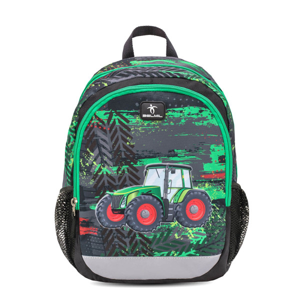 Belmil | Kiddy Plus Kindergartenrucksack "Tractor" für 3-6 Jährige Kinder mit Brustgurt | 305-4/A/29