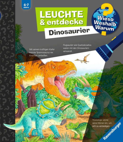 Ravensburger | Wieso? Weshalb? Warum? Leuchte und entdecke: Dinosaurier