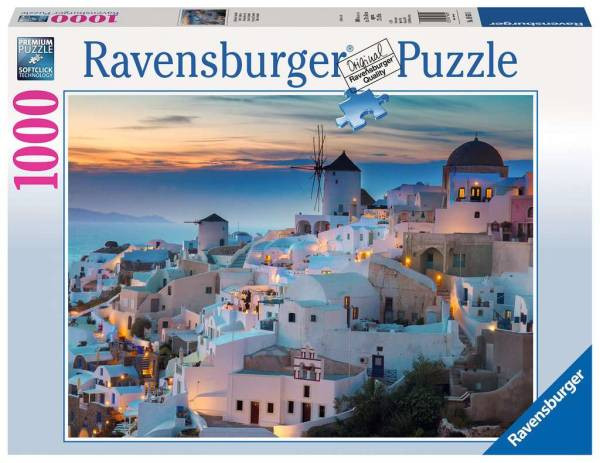 Ravensburger Puzzle | Abend über Santorini | 1000 Teile | 196111