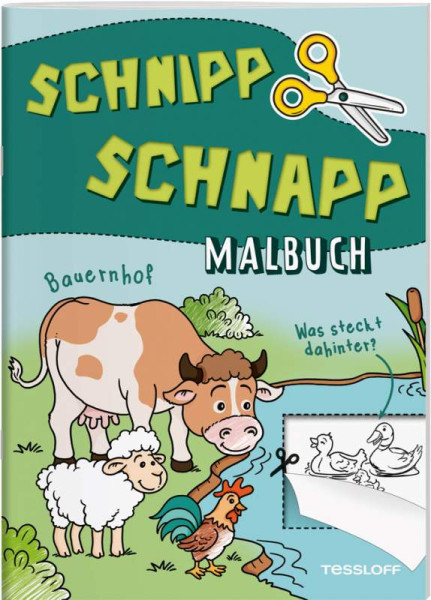 Tessloff Verlag Ragnar Tessloff GmbH & Co. KG | Schnipp Schnapp Malbuch. Bauernhof. Was steckt dahinter? | 