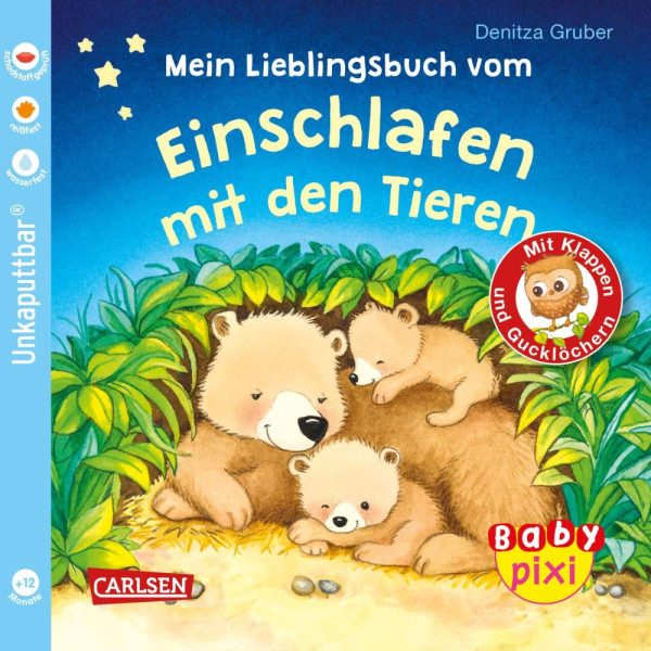 Denitza Gruber | Baby Pixi (unkaputtbar) 96: Mein Lieblingsbuch vom Einschlafen mit den Tieren