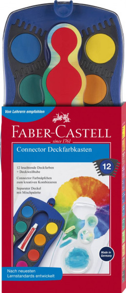 Faber Castell | CONNECTOR Farbkasten blau 12 Farben