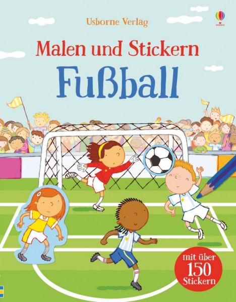 Usborne | Malen und Stickern: Fußball