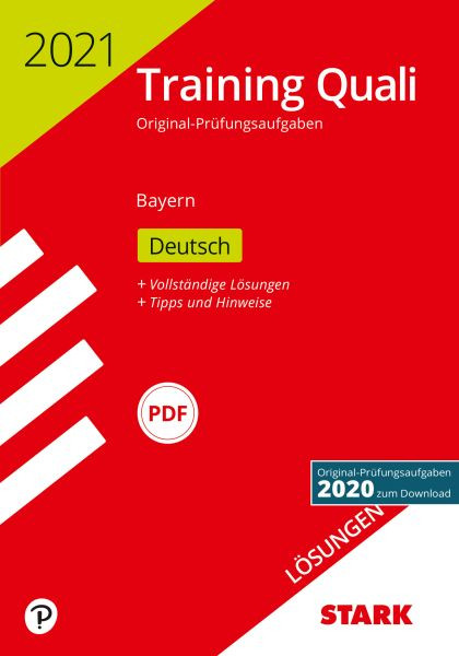 Stark Verlag GmbH | STARK Lösungen zu Training Abschlussprüfung Quali Mittelschule 2021 - Deutsch 9.