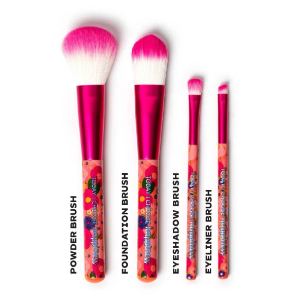 Legami | OH MY GLOW! - SET OF 4 MAKEUP BRUSHES - FLOWERS | MUBS0002