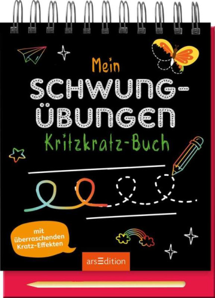 arsEdition | Mein Schwungübungen-Kritzkratz-Buch | 
