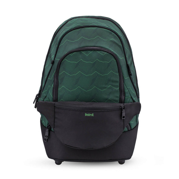 Belmil | 2-IN-1 Schultasche & Gürteltasche 2-teilig "Twist of Lime" | 338-84/P/43