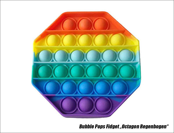 Top Media | Bubble pops Fidget Octagon regenbogen
