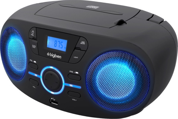 Bigben Interactive | Tragbares CD/Radio mit USB schwarz | AU363166