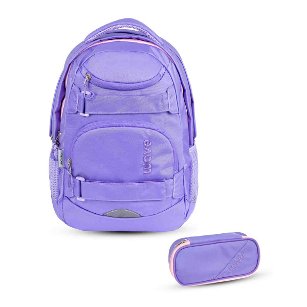 Belmil | Wave Infinity Move Schulrucksack Set 2 tlg. "Lime Grey" | 338-92/ASET-1/22