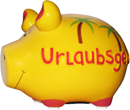 KCG | Sparschwein | Urlaubsgeld | Größe: 12,5 cm