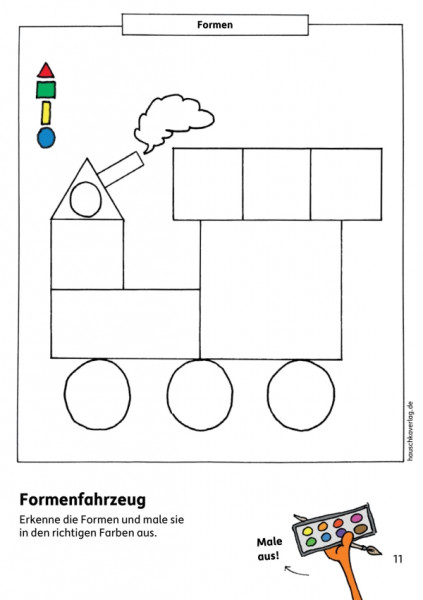 Hauschka Verlag | Kindergartenblock-Formen, Farben, Fehler finden