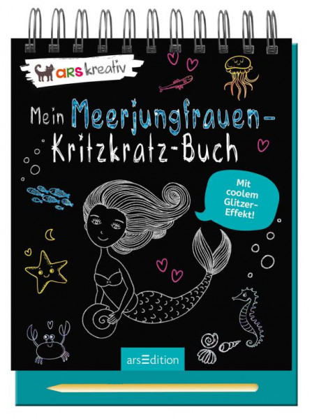 Ars Edition | Mein Meerjungfrauen-Kritzkratz-Buch