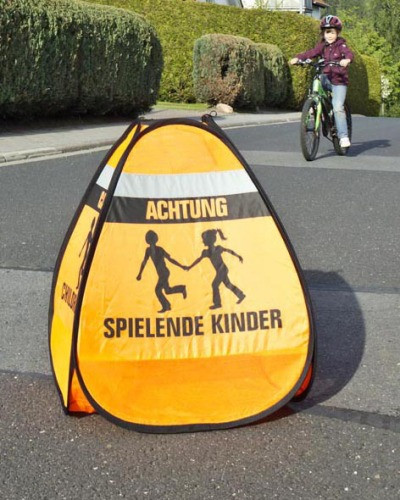 Reer | 3D-Straßenwarnschild Spielende Kinder | 72470