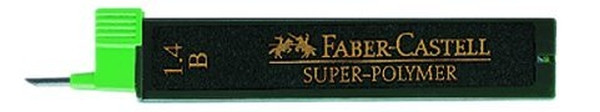 Faber-Castell: Feinmine SUPER-POLYMER 1,4mm B 6  Stück