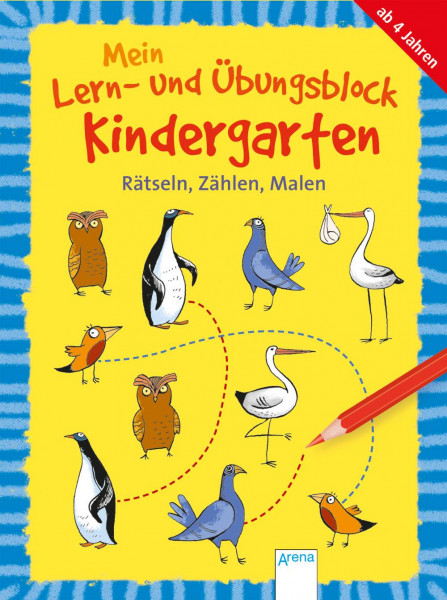 Arena | Mein Lern- und Übungsblock Kindergarten. Rätseln, Zählen, Malen