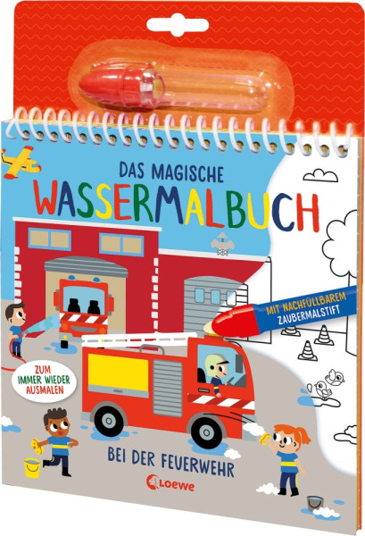 Loewe | Das magische Wassermalbuch - Bei der Feuerwehr | 