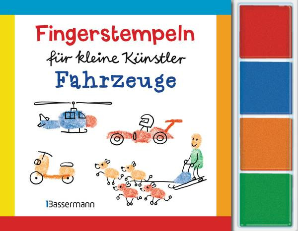 Bassermann | Fingerstempeln für kleine Künstler-Set - Fahrzeuge