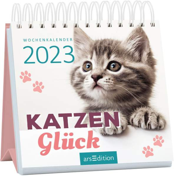 arsEdition | Mini-Wochenkalender Katzenglück 2023 | 