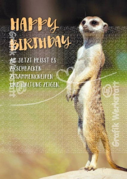 Grafik Werkstatt | Postkarte | Happy Birthday