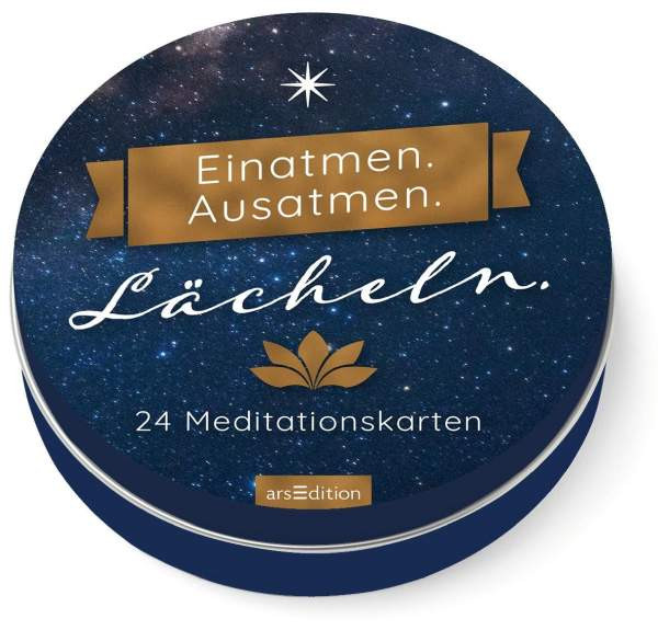 arsEdition | Einatmen. Ausatmen. Lächeln. 24 Meditationskarten