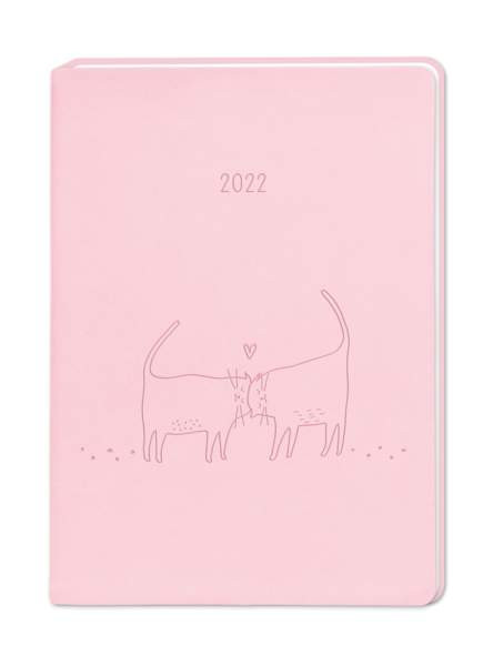Grafik-Werkstatt | Terminplaner Lederlook 2022 Rosa