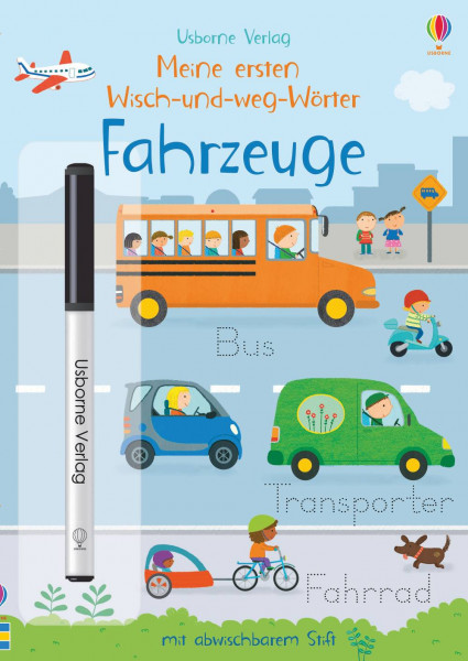 Usborne | Meine ersten Wisch-und-weg-Wörter: Fahrzeuge