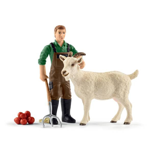 Schleich | Bauer mit Ziege | 42375