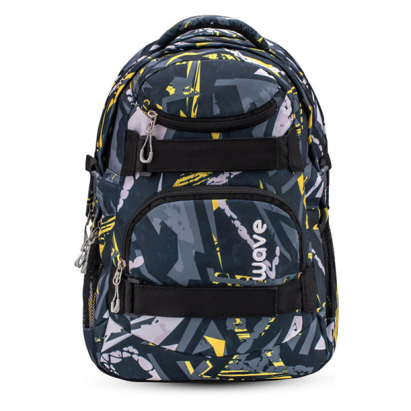 Belmil | Wave Infinity Schulrucksack "Yellow Graffiti" | 338-72/A/26