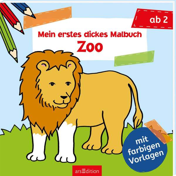arsEdition | Mein erstes dickes Malbuch – Zoo | 