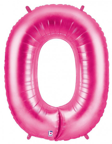 Karaloon | Folienballon | Zahl 0 | pink
