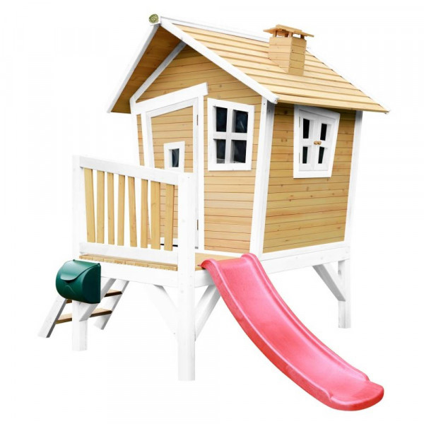 AXI | Robin Spielhaus Braun/Weiß - Rote Rutsche