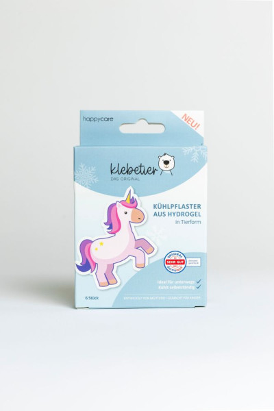 Klebetier Kühlpflaster Einhorn – sanfte Kühlung für Kinder | german-toys