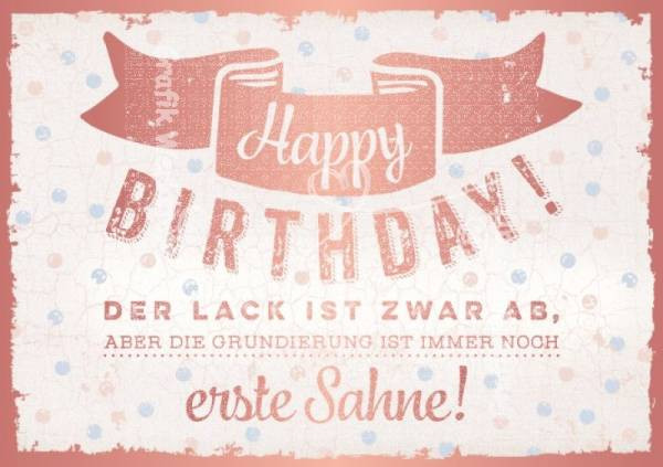 Grafik Werkstatt | Postkarte | Vintage | Happy Birthday!