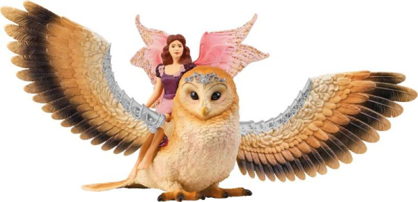 Schleich |® bayala  Elfe auf Glitzer-Eule | 70789