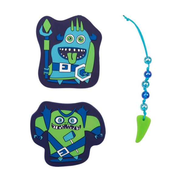 Wechselbuttons, 3tlg. | Neon Monster