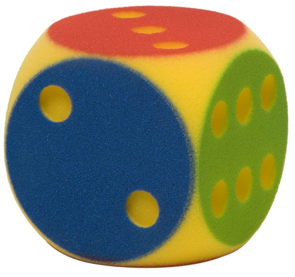 Togu | Soft-Partywürfel farbig sort. ca.16cm | 73080011