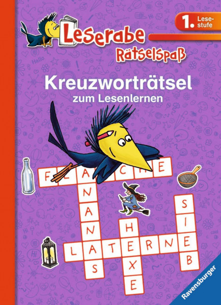 Ravensburger Buchverlag | Kreuzworträtsel zum Lesenlernen (1. Lesestufe), lila