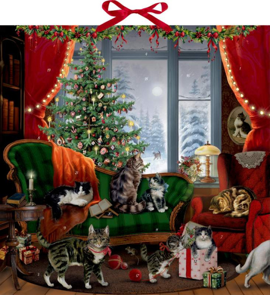 Coppenrath | Wand-Adventskalender – Katzen am Fenster | 