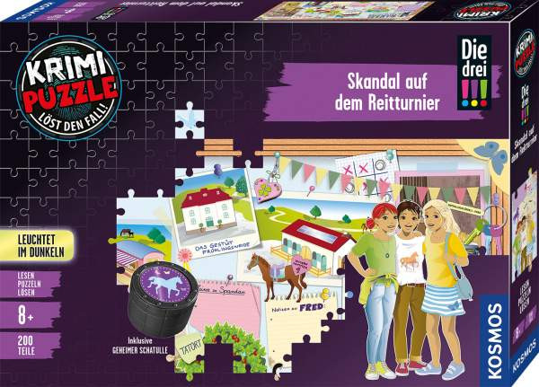 Kosmos | Krimipuzzle Die drei !!! Skandal auf dem Reitturnier (200 T) | 680725